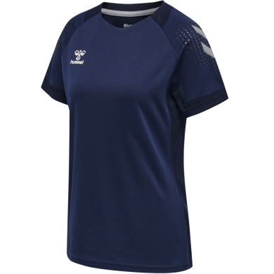 hummel Sport Shirt (Jersey) hmlLEAD Poly Jersey (Mesh Material) Short Sleeve Navy Blue Women