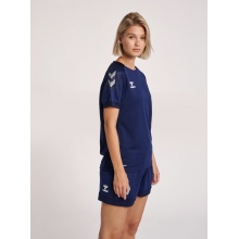 hummel Sport Shirt (Jersey) hmlLEAD Poly Jersey (Mesh Material) Short Sleeve Navy Blue Women