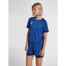 hummel Sport Shirt (Jersey) hmlLEAD Poly Jersey (Mesh Material) Short Sleeve Dark Blue Women