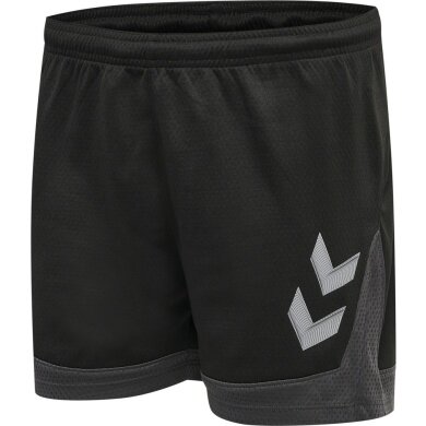 hummel Sports Shorts hmlLEAD Poly Shorts (Mesh Fabric, without Side Pockets) Short black/grey Women