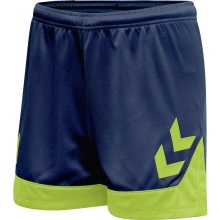 hummel Sports Shorts hmlLEAD Poly Shorts (Mesh Fabric, without Side Pockets) Short Denim Blue Women