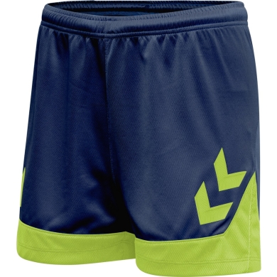 hummel Sports Shorts hmlLEAD Poly Shorts (Mesh Fabric, without Side Pockets) Short Denim Blue Women