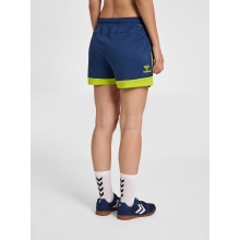 hummel Sports Shorts hmlLEAD Poly Shorts (Mesh Fabric, without Side Pockets) Short Denim Blue Women