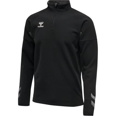 hummel Sport Long Sleeve Shirt hmlLEAD Pro Half Zip (light sweat fabric, half zipper) black Men