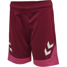 hummel Sports Shorts hmlLEAD Poly Shorts (Mesh Fabric, without side pockets) Short Bordeaux/Pink Children