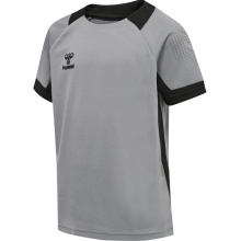 hummel Sport T-shirt hmlLEAD Poly Jersey (Mesh Material) Short Sleeve Grey Children