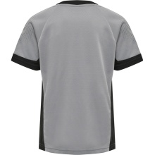 hummel Sport T-shirt hmlLEAD Poly Jersey (Mesh Material) Short Sleeve Grey Children