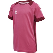 hummel Sport T-shirt hmlLEAD Poly Jersey (Mesh Material) Short Sleeve Magenta Kids