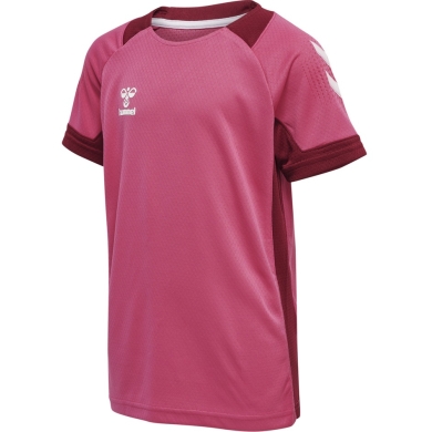 hummel Sport T-shirt hmlLEAD Poly Jersey (Mesh Material) Short Sleeve Magenta Kids