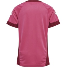 hummel Sport T-shirt hmlLEAD Poly Jersey (Mesh Material) Short Sleeve Magenta Kids