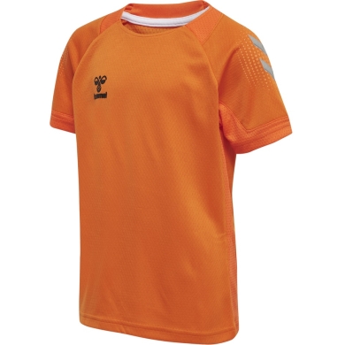 hummel Sport T-shirt hmlLEAD Poly Jersey (Mesh Material) Short Sleeve orange Children