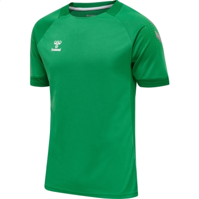 hummel Sport T-shirt hmlLEAD Poly Jersey (Mesh Material) Short Sleeve Green Kids