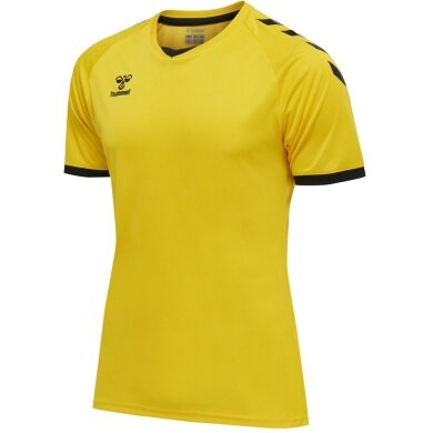 hummel Sport T-shirt hmlCORE Volley Tee (Polyester, Jersey fabric) Short sleeve yellow Men