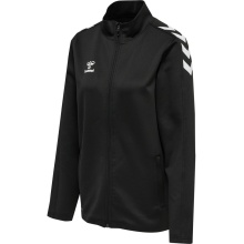 hummel Sport training jacket hmlCORE XK Poly Zip Sweat (polyester sweat fabric, front zipper) black women