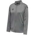 hummel Sport training jacket hmlCORE XK Poly Zip Sweat (polyester sweat fabric, front zipper) grey women