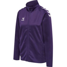 hummel Sport Training Jacket hmlCORE XK Poly Zip Sweat (Polyester sweat fabric, front zipper) purple Women