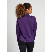 hummel Sport Training Jacket hmlCORE XK Poly Zip Sweat (Polyester sweat fabric, front zipper) purple Women