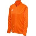 hummel Sport training jacket hmlCORE XK Poly Zip Sweat (polyester sweat fabric, front zipper) orange women