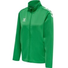 hummel Sport training jacket hmlCORE XK Poly Zip Sweat (polyester sweat fabric, front zipper) green women