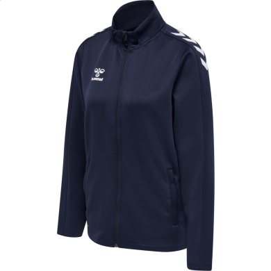 hummel Sport training jacket hmlCORE XK Poly Zip Sweat (Polyester sweat fabric, front zipper) navy blue women