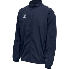 hummel Sport Training Jacket hmlCORE XK Micro Zip Jacket (Polyester and Mesh Fabric) Navy Blue Men