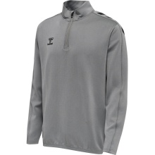 hummel Sport Long Sleeve Shirt hmlCORE XK Half-Zip Poly Sweat (Polyester Sweat Fabric) grey Men