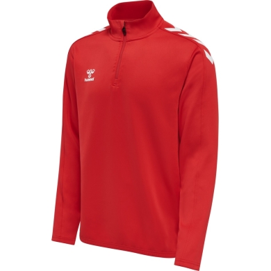 hummel Sport Long Sleeve Shirt hmlCORE XK Half-Zip Poly Sweat (Polyester Sweat Fabric) Red Men