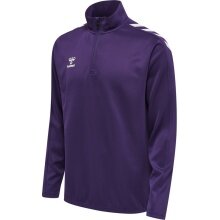 hummel Sport Long Sleeve Shirt hmlCORE XK Half-Zip Poly Sweat (Polyester Sweat Fabric) Purple/White Men