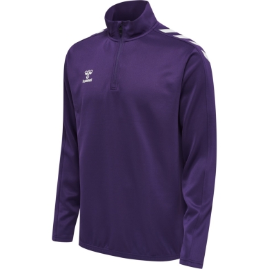 hummel Sport Long Sleeve Shirt hmlCORE XK Half-Zip Poly Sweat (Polyester Sweat Fabric) Purple/White Men