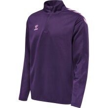 hummel Sport Long Sleeve Shirt hmlCORE XK Half-Zip Poly Sweat (Polyester Sweat Fabric) Purple Men