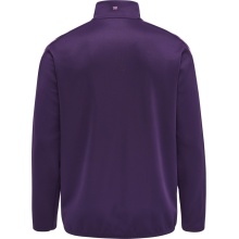 hummel Sport Long Sleeve Shirt hmlCORE XK Half-Zip Poly Sweat (Polyester Sweat Fabric) Purple Men