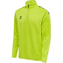 hummel Sport Long Sleeve Shirt hmlCORE XK Half-Zip Poly Sweat (Polyester Sweat Fabric) Lime Green Men