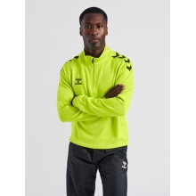 hummel Sport Long Sleeve Shirt hmlCORE XK Half-Zip Poly Sweat (Polyester Sweat Fabric) Lime Green Men