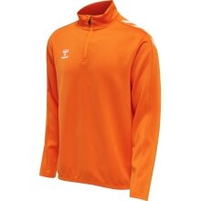 hummel Sport Long-Sleeve Shirt hmlCORE XK Half-Zip Poly Sweat (Polyester Sweat Fabric) Orange Men