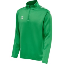 hummel Sport Long Sleeve Shirt hmlCORE XK Half-Zip Poly Sweat (Polyester Sweat Fabric) Green Men