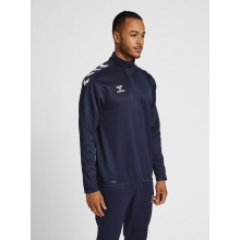 hummel Sport Long Sleeve Shirt hmlCORE XK Half-Zip Poly Sweat (Polyester Sweat Fabric) Navy Blue Men