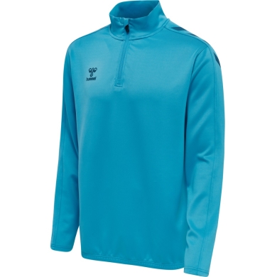 hummel Sport Long Sleeve Shirt hmlCORE XK Half-Zip Poly Sweat (Polyester Sweat Fabric) light blue Men