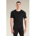 Icebreaker Underwear T-shirt 200 Oasis SS Crewe tight-fitting (Merino wool) black Men