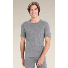 Icebreaker Underwear Tshirt 200 Oasis SS Crewe tight-fitting (Merino wool) grey Men