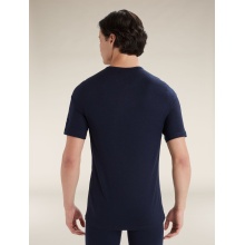 Icebreaker Underwear Tshirt 200 Oasis SS Crewe tight-fitting (Merino wool) navy blue Men