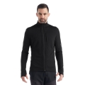 Icebreaker Hiking/Leisure Jacket Quantum III Zip Jacket - Merino Wool, Fabric Thickness 270 - Black Men