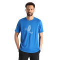 Icebreaker Hiking T-shirt Tech Lite II SS Skiing Yeti (100% Merino, Fabric Thickness 150 Ultralight) lazurite blue Men