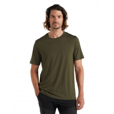 Icebreaker Hiking/Leisure Tshirt Tech Lite II (100% Wool, Fabric Thickness 150 Ultralight) loden green Men