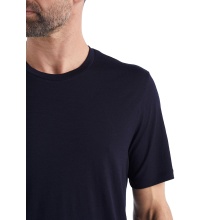 Icebreaker Hiking/Leisure Tshirt Tech Lite II (100% Wool, Fabric Thickness 150 Ultralight) Navy Men