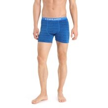 Icebreaker Boxershort Anatomica Print (Merino Wool) Underwear Lazurite Blue/Navy Blue Men