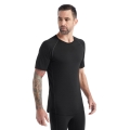 Icebreaker Underwear T-shirt 150 Zone SS Crewe BodyfitZone tight-fitting (Merino wool) black Men