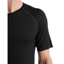 Icebreaker Underwear T-shirt 150 Zone SS Crewe BodyfitZone tight-fitting (Merino wool) black Men