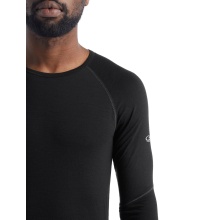 Icebreaker Underwear Thermo Long Sleeve 150 Zone LS Crewe BodyfitZone tight-fitting (Merino wool) - black Men