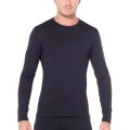 Icebreaker Underwear Long Sleeve 200 Oasis LS Crewe - Merino Wool, Slim Fit - Black Men