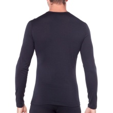 Icebreaker Underwear Long Sleeve 200 Oasis LS Crewe - Merino Wool, Slim Fit - Black Men